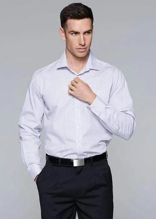 Aussie Pacific Men's Henley Long Sleeve Shirt 1900l Corporate Wear Aussie Pacific